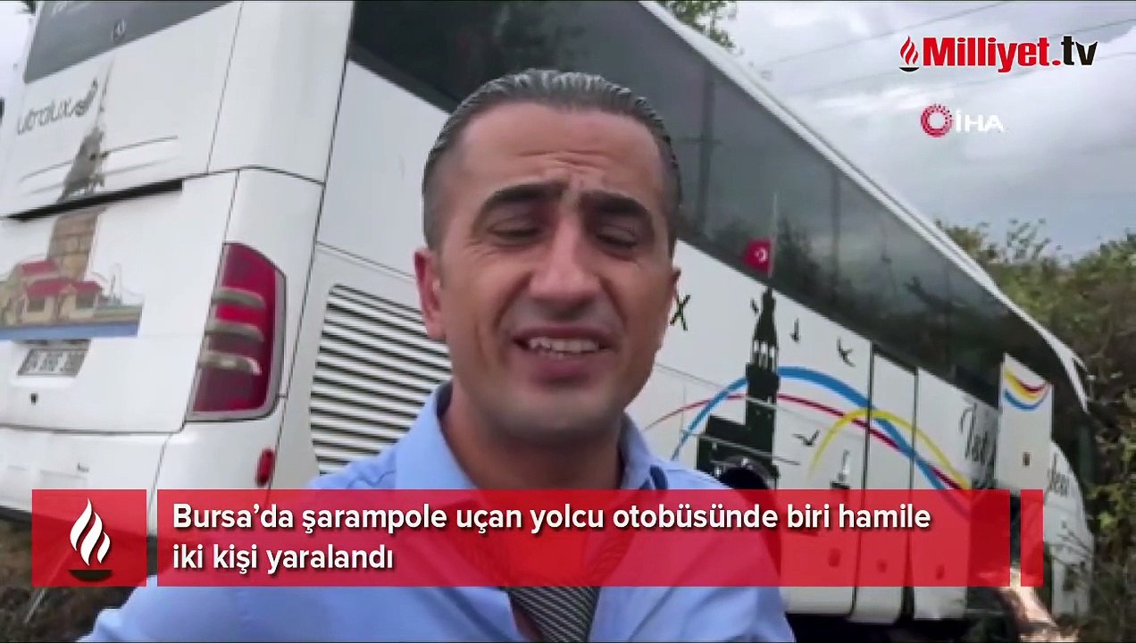 Bursa’da yolcu otobüsü şarampole uçtu! Muavin istifa etti