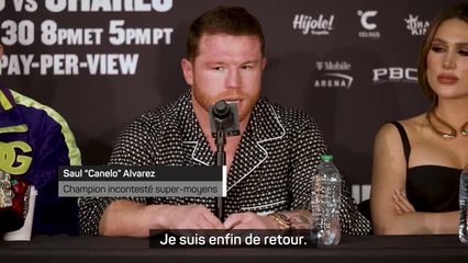 Poids super-moyens - Canelo : "Je suis enfin de retour"