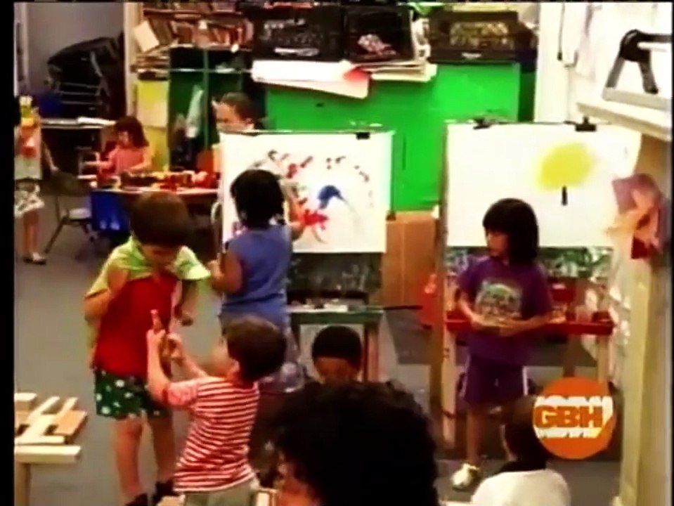 Sesame Street: A Girl Paints an Easel