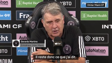 Martino justifie la nouvelle absence de Messi