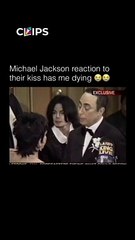 Michael Jackson Reaction to their kiss has me dying