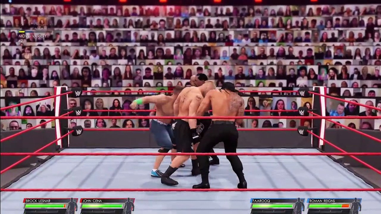 WWE FAAROOQ & ROMAN REIGNS vs JOHN CENA & BROCK LESNAR
