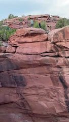 Rope Swing Through The Canyon