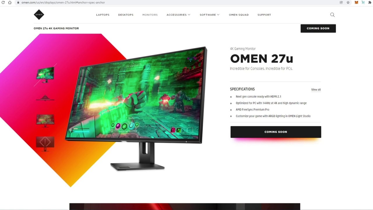 MONITOR GAMING HP OMEN 27U | 4K - 144HZ - HDMI 2.1 ¿A LA ALTURA DE LOS MEJORES?