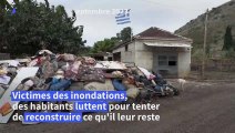 En Grèce, les victimes des inondations luttent pour reconstruire le peu qu'il reste