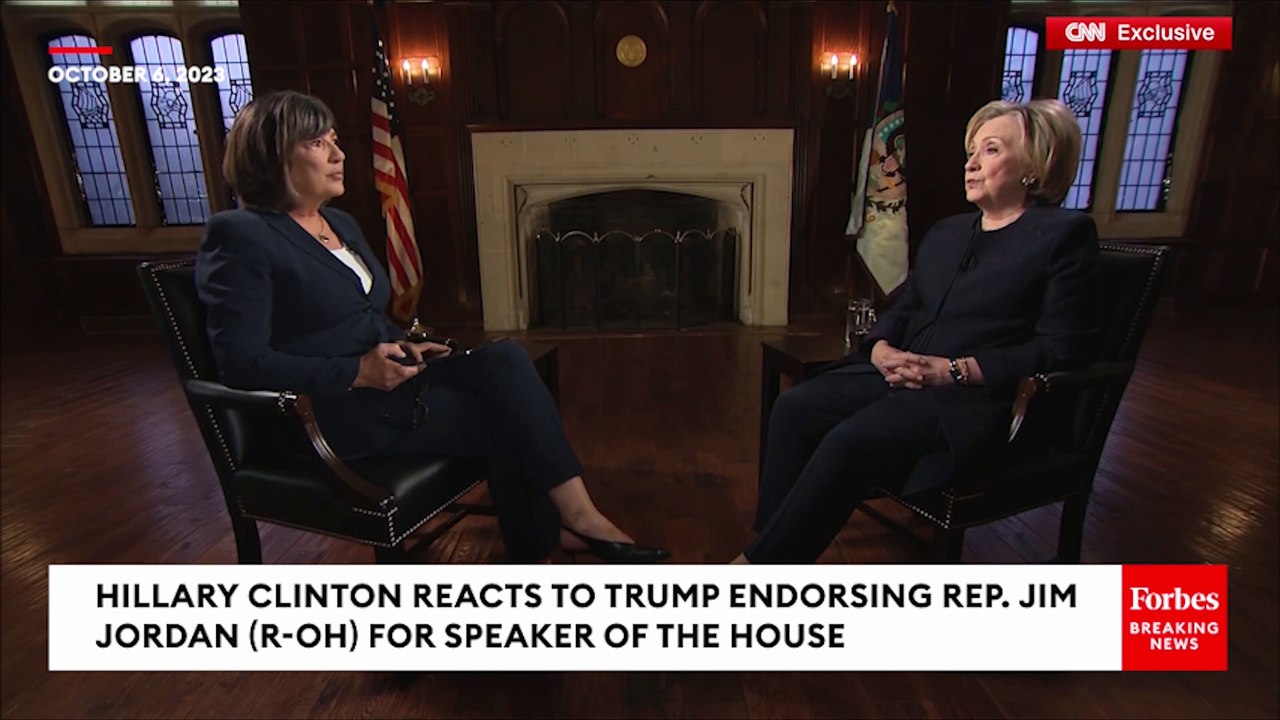 Hillary Clinton Rips Jim Jordan After Trump Endorses Him For Speaker Of The House