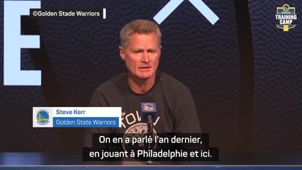NBA - Warriors - Kerr se réjouit du choix de Embiid