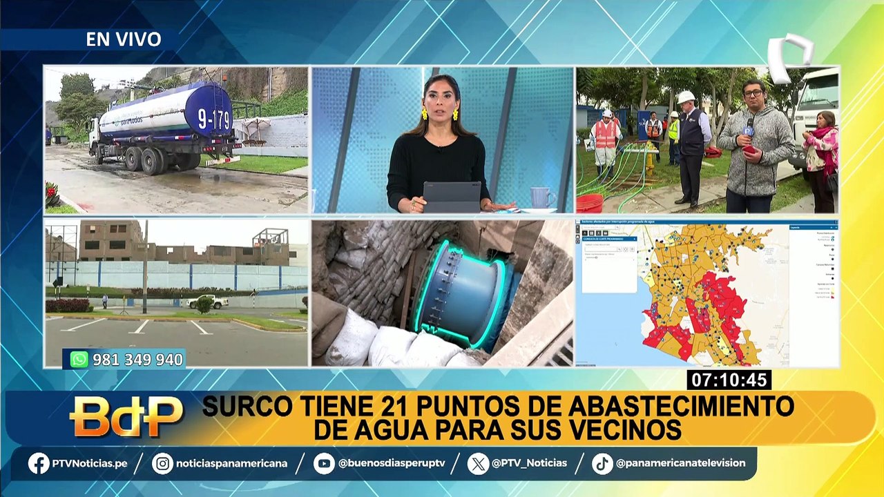 Chorrillos: municipio distribuye 20 camiones cisternas para distribución de agua