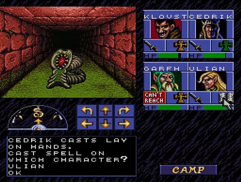 Advanced Dungeons & Dragons - Eye of the Beholder (SNES/1994) (Walkthrough Part 1)