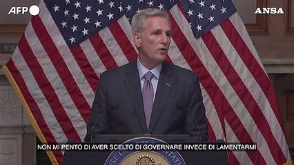 La Camera destituisce lo speaker, prima volta negli Usa