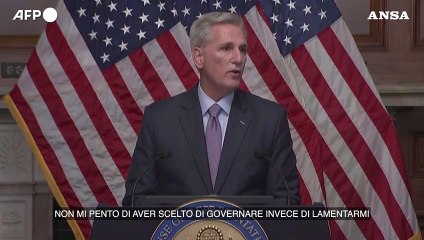 La Camera destituisce lo speaker, prima volta negli Usa