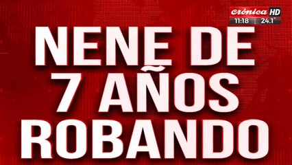 Nene de siete años quedó filmado cuando robaba dinero junto a su madre