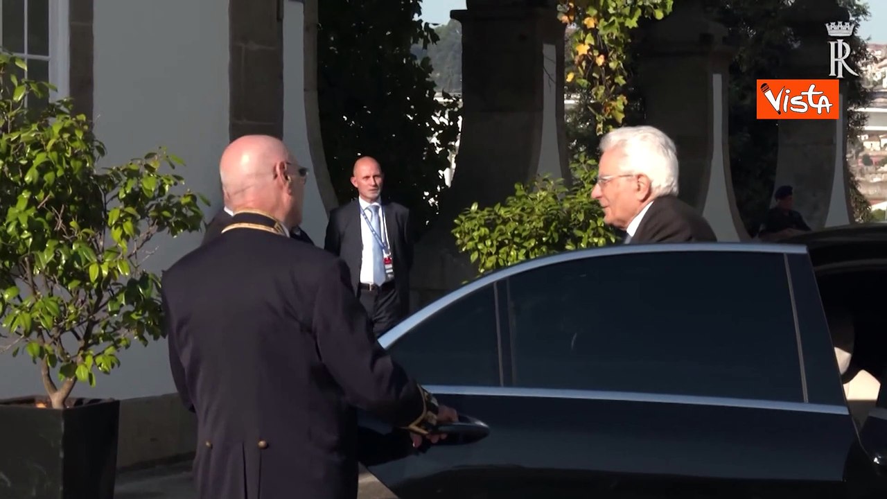 L'arrivo del Presidente Mattarella a Porto per la 18? Riunione informale del Gruppo Arraiolos
