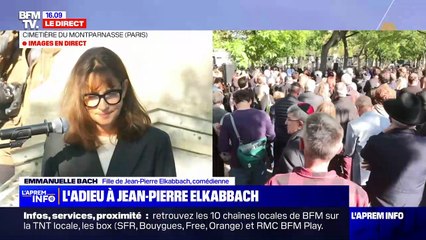 Emmanuelle Bach rend hommage à son père Jean-Pierre Elkabbach.
