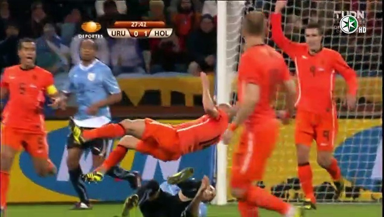 Holanda 3 - 2 Uruguay - Semifinal - Sudafrica 2010 (Resumen)