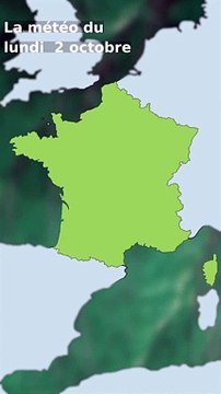 La météo du lundi 2 octobre 2023 #météo #weather #daily #france #lille #calais #amiens #cherbourg #rouen #reims #metz #paris #Strasbourg #brest #rennes #lemans #auxerre #chaumont #belfort #nantes #tours #bourges #chalonsurSaone #larochelle #limoges #vi
