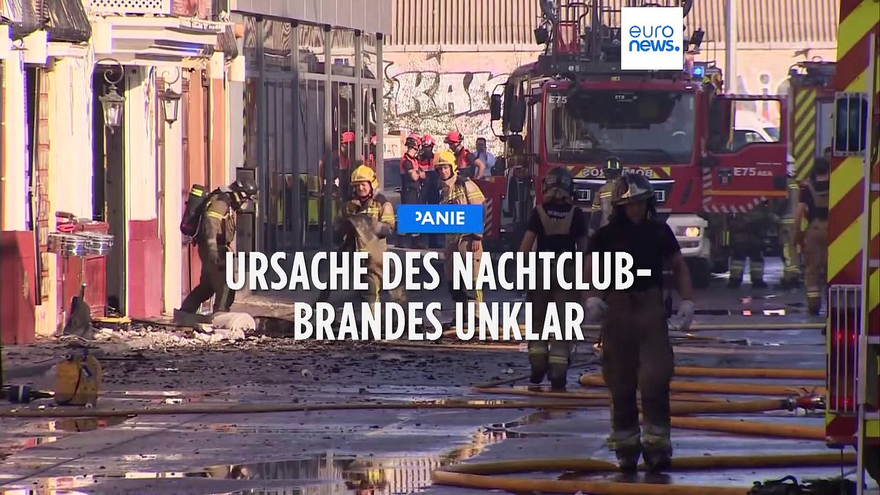 Nachtclub-Brand in Murcia: Schwierige Suche nach Vermissten