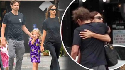 A hug between Bradley Cooper & Irina Shayk... amid claims they are considering getting back together