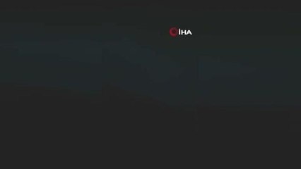 Rize'de yıldırımın düşme anı böyle görüntülendi