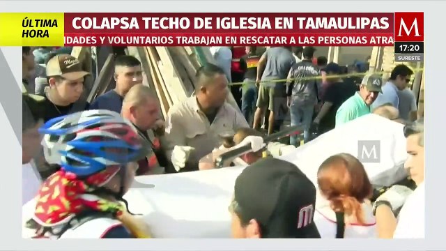 Usuarios en redes sociales comparten videos momentos del derrumbe y de la Iglesia Santa Cruz