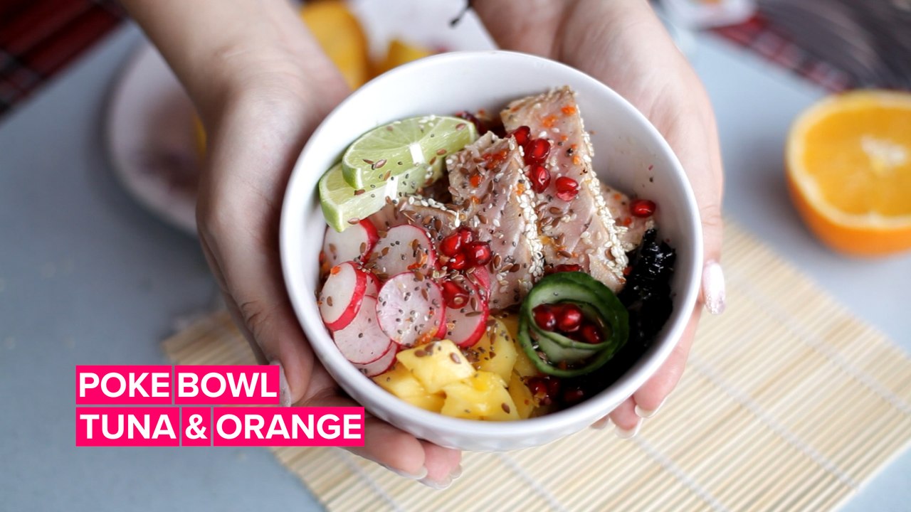 Perfecting the Poke Bowl: Tuna and Orange