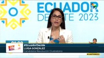 González: Fortalecer la institucionalidad del país con un sistema de justicia transparente