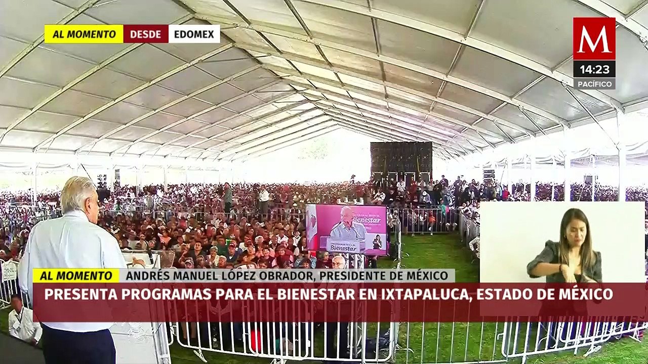 AMLO presenta programas para el Bienestar durante conferencia en Ixtapaluca, Edomex