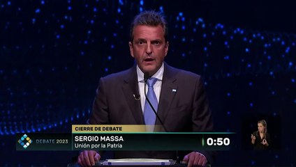 Minuto de cierre Massa