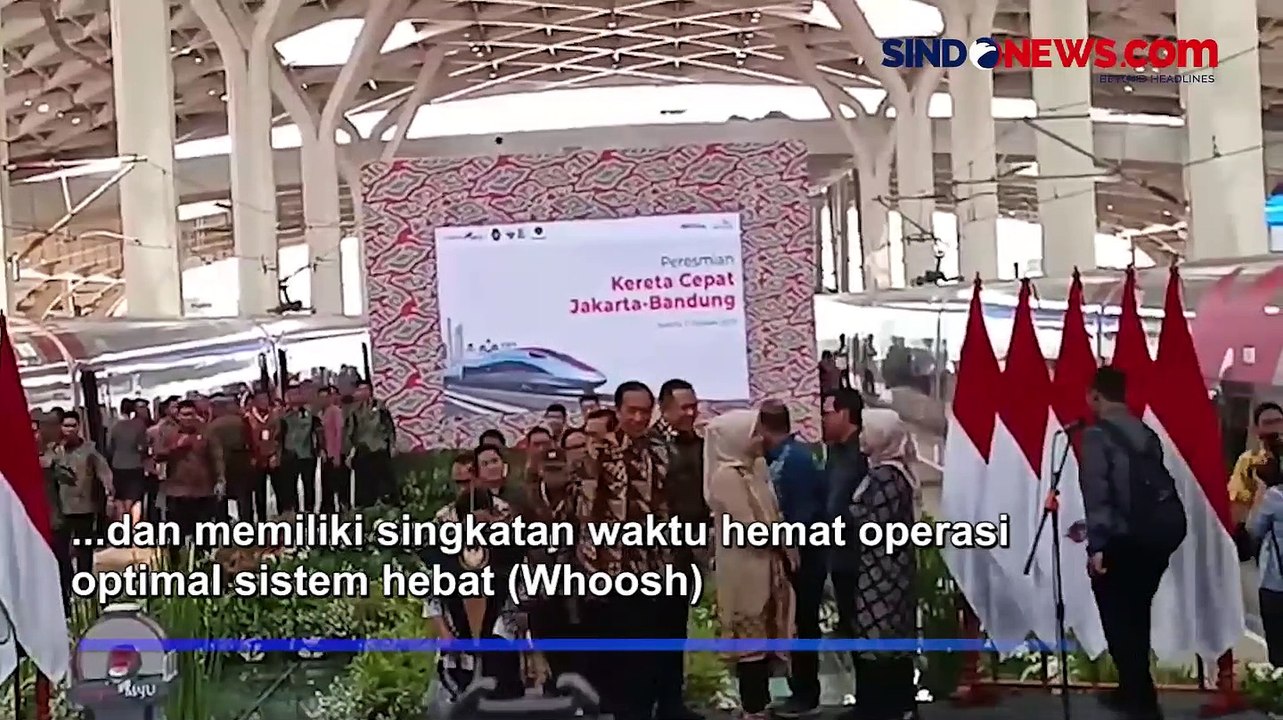 Tok! Presiden Jokowi Resmikan Kereta Cepat Jakarta-Bandung