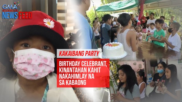 Birthday celebrant, kinantahan kahit nakahimlay na sa kabaong | GMA Integrated Newsfeed