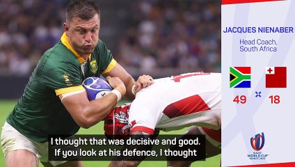 Pollard returns 'ticks boxes' for South Africa in win over Tonga