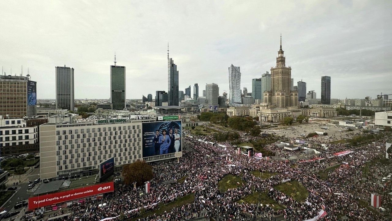 Massenprotest gegen die Regierung in Polen