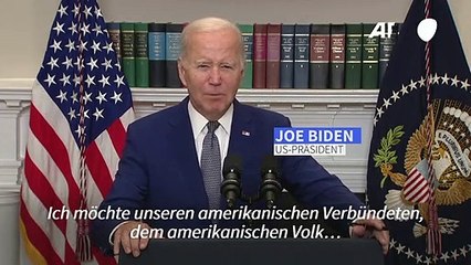 Biden verspricht Ukraine anhaltende Hilfe