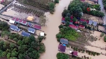 Şiddetli yağış Şile'yi de vurdu