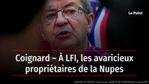 Coignard – À LFI, les avaricieux propriétaires de la Nupes
