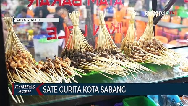 Kuliner Sate Gurita Khas Sabang Hanya Bisa Didapatkan di Malam Hari
