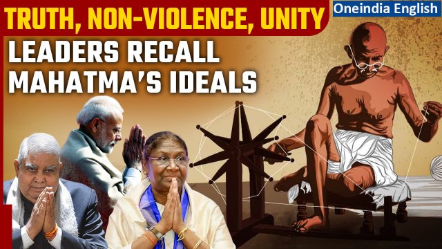 Gandhi Jayanti: PM Modi says Gandhi's impact is global| Political leaders pay tribute| Oneindia News