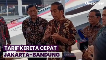 Presiden Ungkap Kisaran Tarif Kereta Cepat Jakarta-Bandung