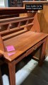 Pink Chalk-Painted Office Desk