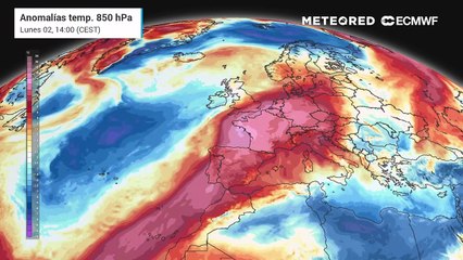 España bajo la influencia de una masa de aire extremadamente cálida para la época