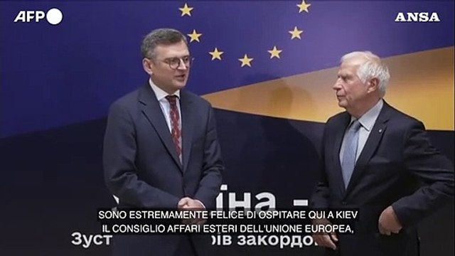 Kuleba: Consiglio Esteri a Kiev e' un fatto storico, saremo in Ue