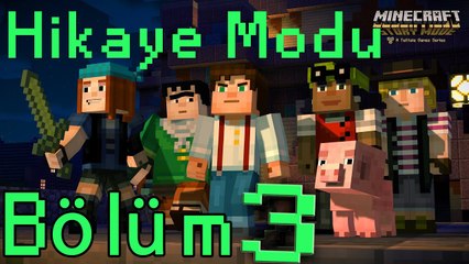 Minecraft: Story Mode (Hikaye Modu)""Order of the Stone" Bölüm 3 [1080P 60FPS] (Türkçe Anlatımlı)