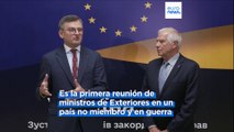 Los ministros de Exteriores de la UE celebran un inédito encuentro informal en Ucrania