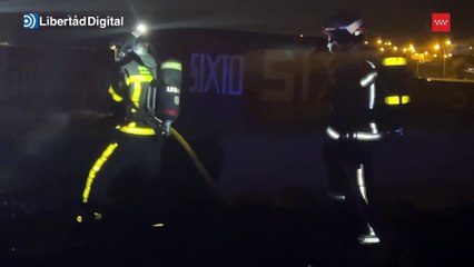 Impactante incendio en Madrid es sofocado por los bomberos