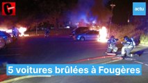 Fougères cinq voitures brulées