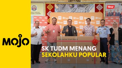 SK TUDM Subang menang Sekolahku Popular, terima Smart Board Arvia