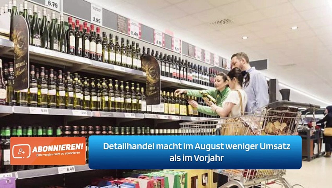 Detailhandel macht im August weniger Umsatz als im Vorjahr