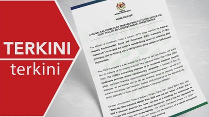 [TERKINI] i-ESG persiap sektor pembuatan manfaat AS$12 trilion pasaran global