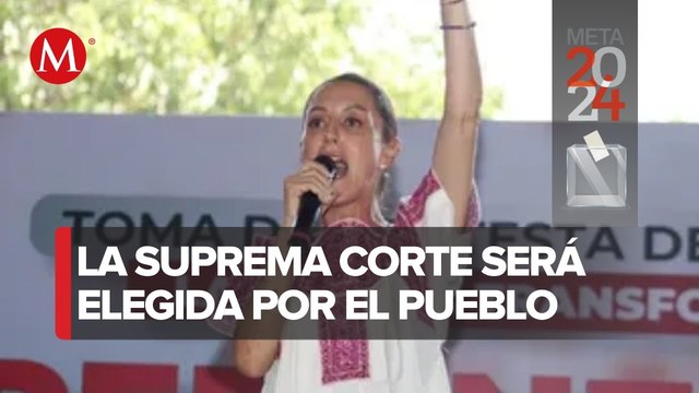 Claudia Sheinbaum propone reforma del Poder Judicial de México como ejemplo de democracia