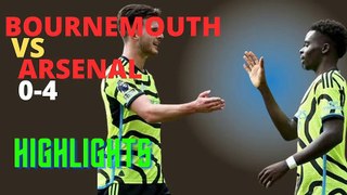 Football Video: Bournemouth vs Arsenal 0-4 Highlights #BOUARS